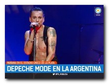 Show de Depeche Mode en La Plata por TN